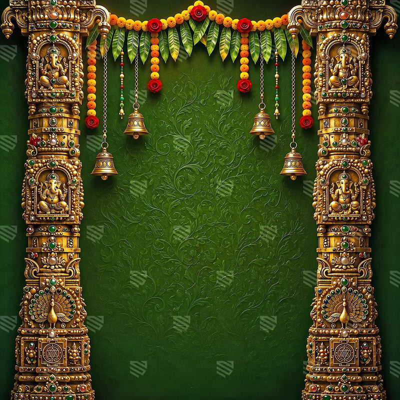Vinayak Festive Toran Ganesh Backdrop