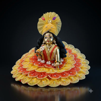 🌸 Premium Laddu Gopal Ji Shringar Set – Designer Dress, Mukut & Mala Combo | Handmade | Janmastami Special
