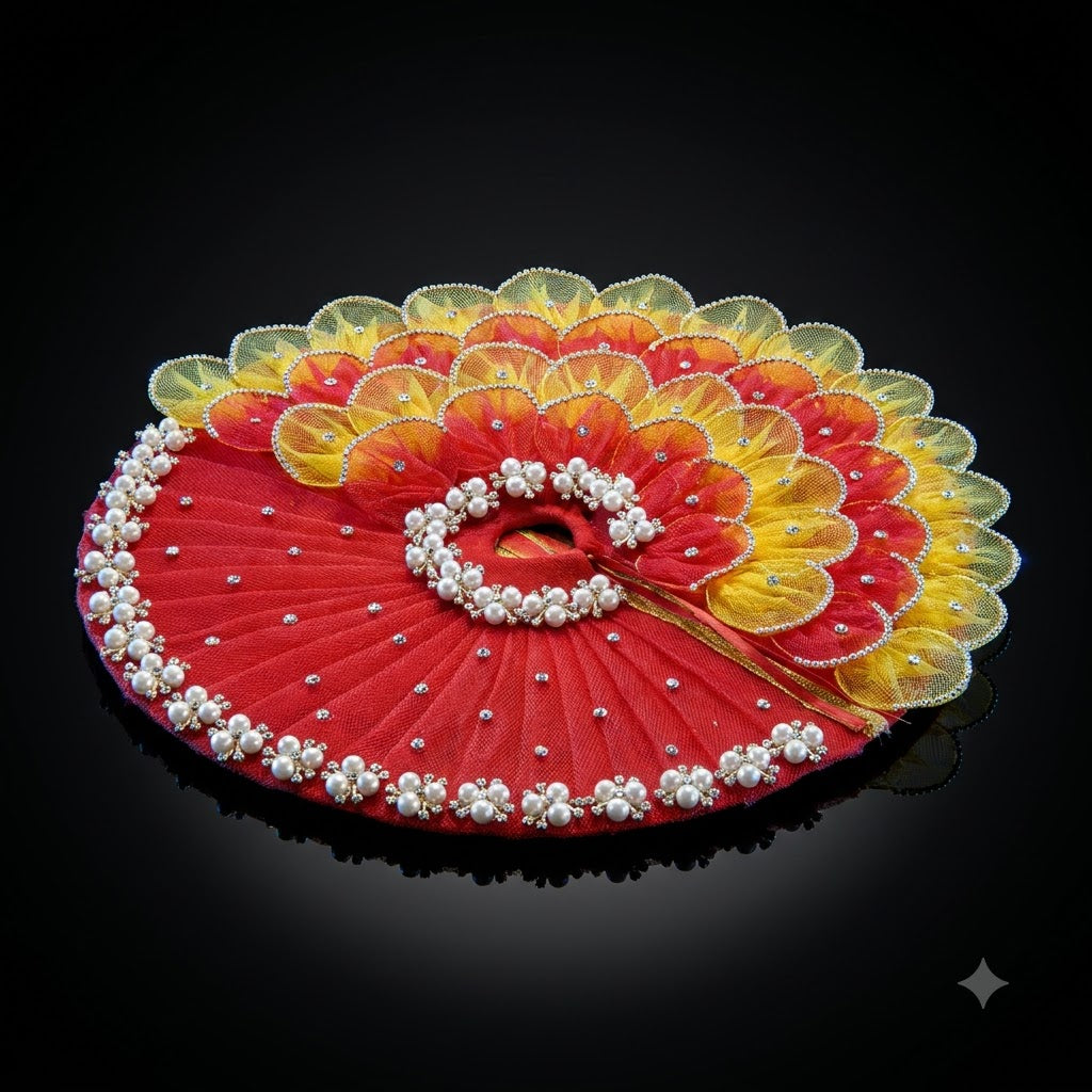 🌸 Premium Laddu Gopal Ji Shringar Set – Designer Dress, Mukut & Mala Combo | Handmade | Janmastami Special