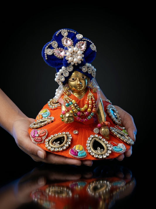🌸 Premium Laddu Gopal Ji Shringar Set – Designer Dress, Mukut & Mala Combo | Handmade | Festival Special